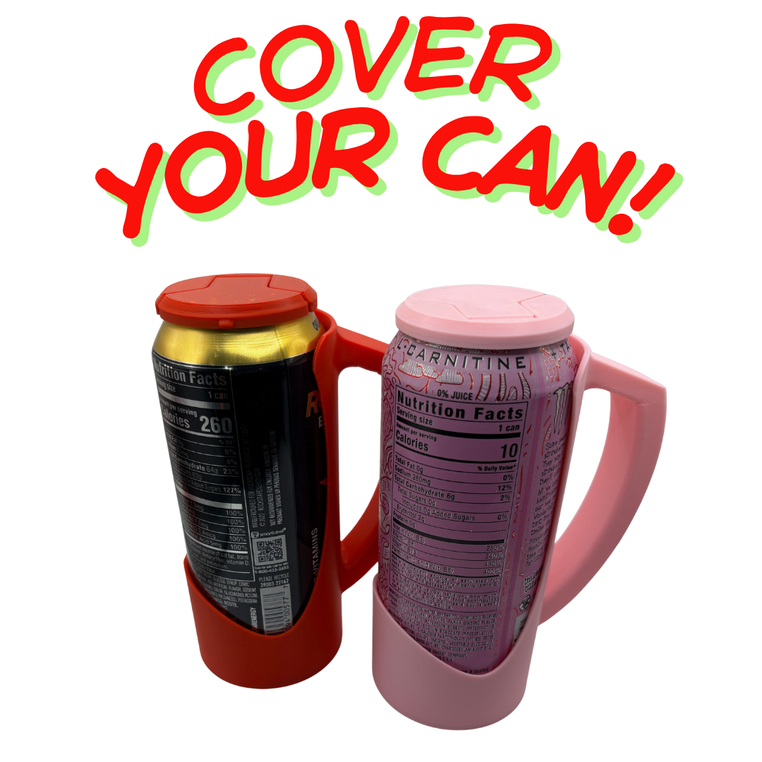 16oz Tall Can Can Holder Glow in the Dark Colors!