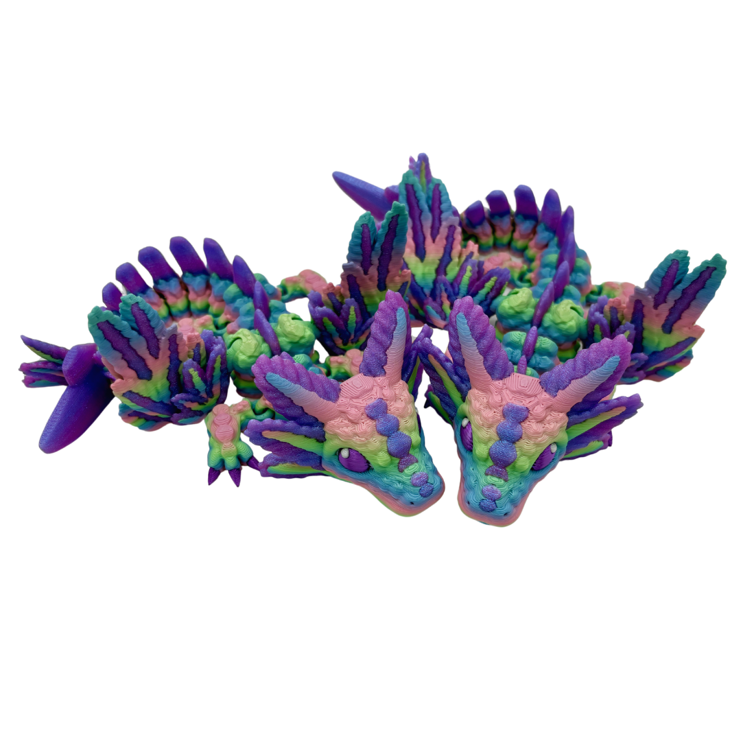 Rainbow Axolotl Winged Dragons