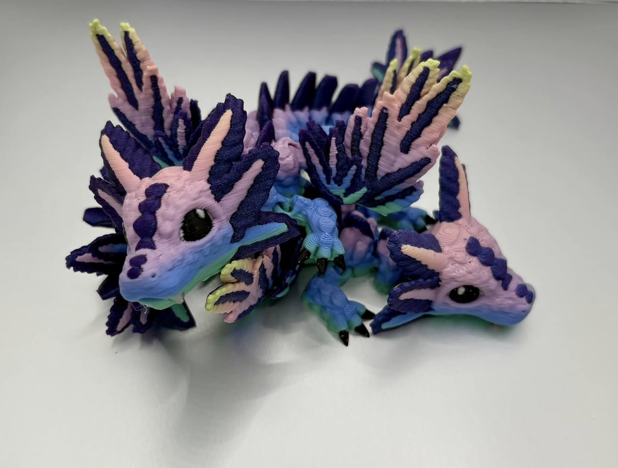 Rainbow Axolotl Winged Dragons