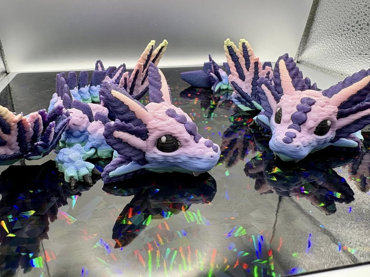 Rainbow Axolotl Winged Dragons