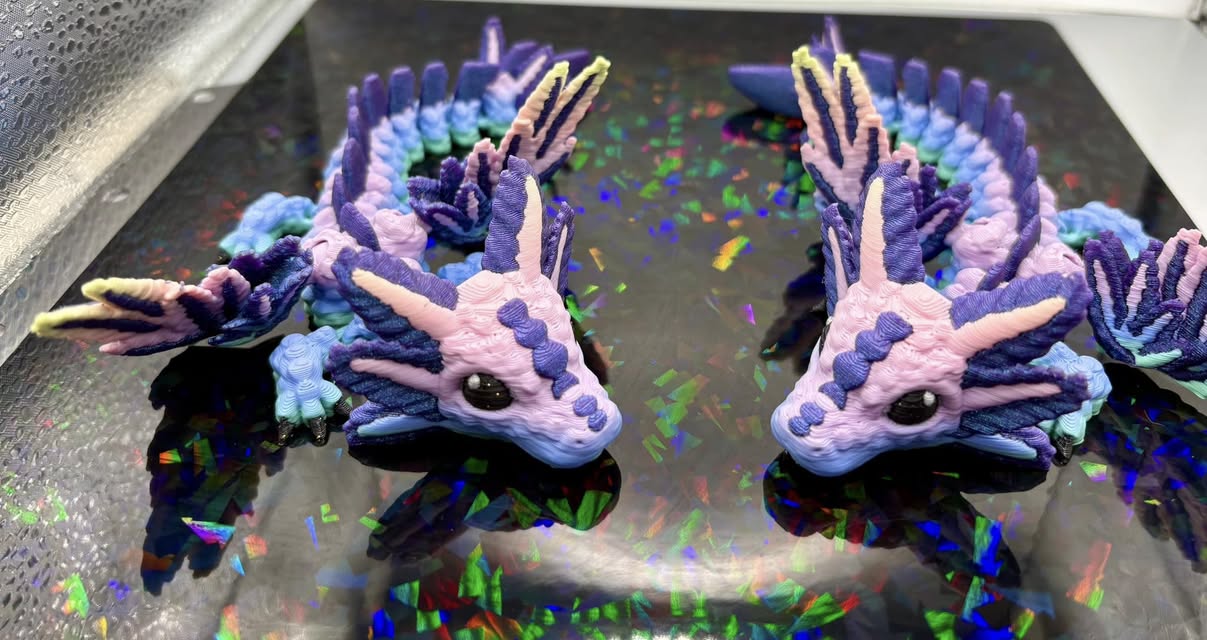 Rainbow Axolotl Winged Dragons