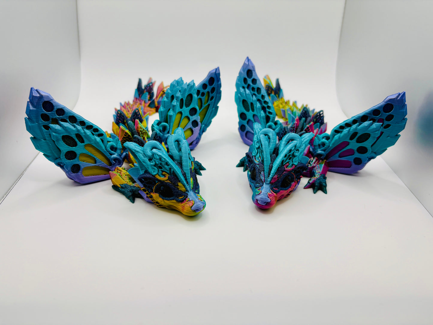 Magical Winged Fae Wolf Dragons