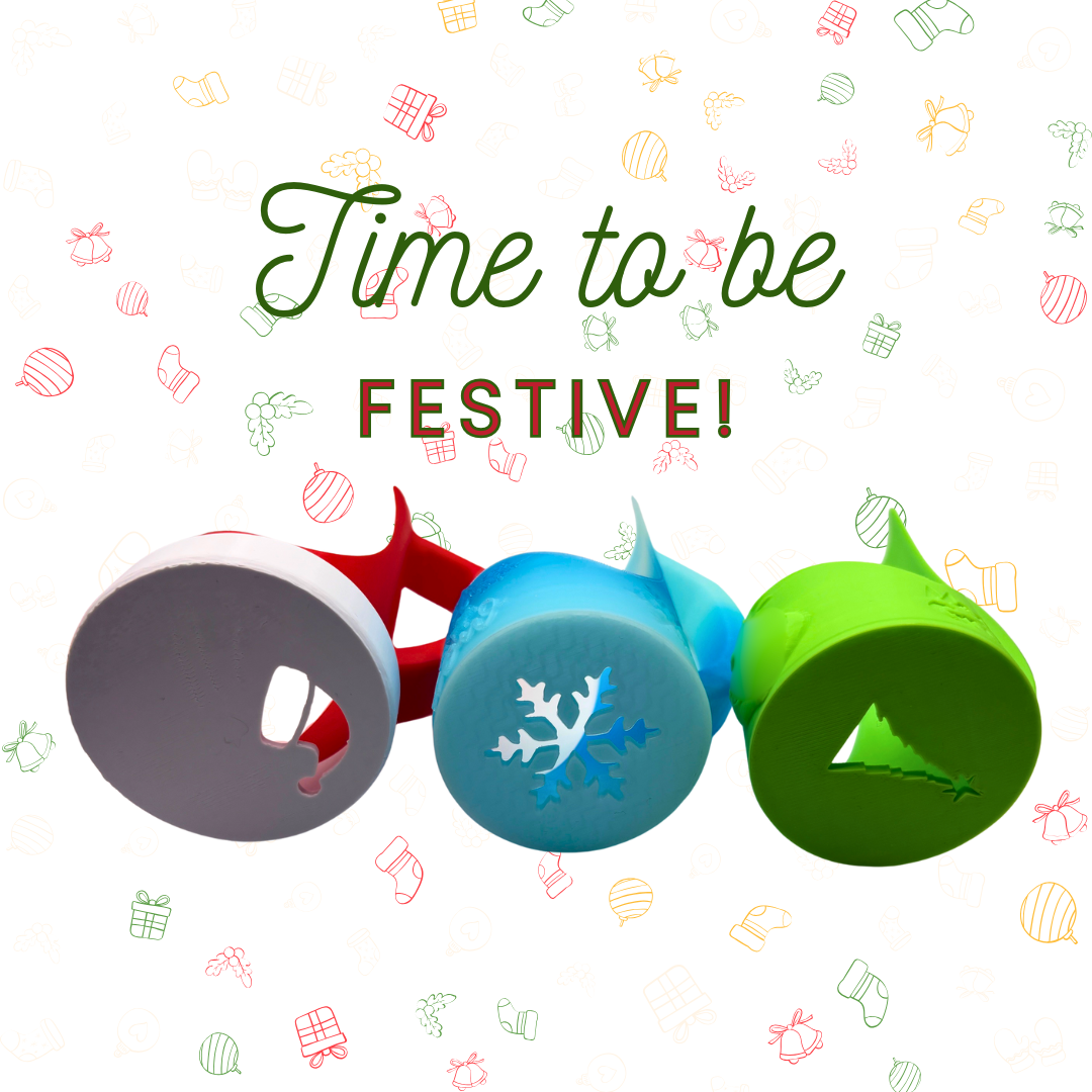 Holiday Slim Can Clutch Can Holder with Lid