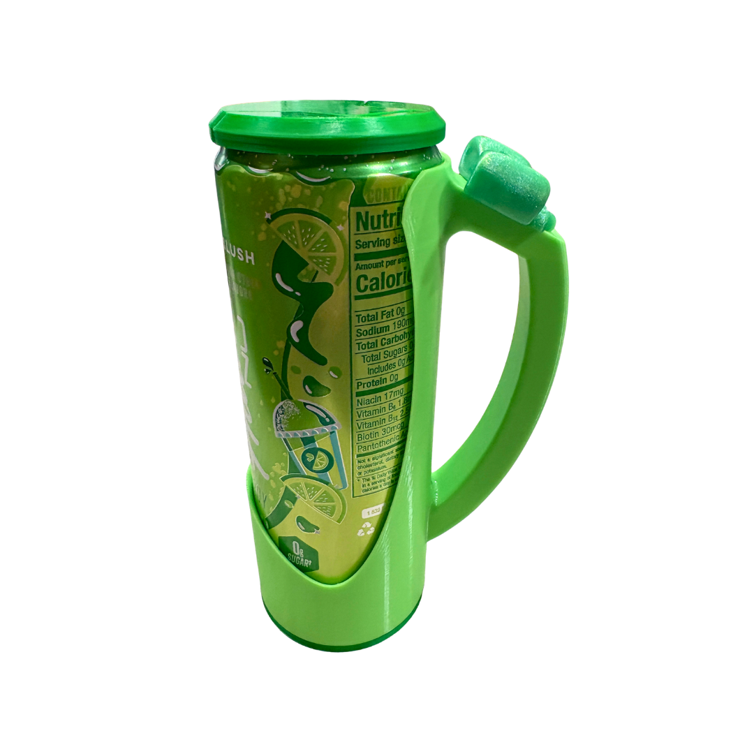 Slim Can Clutch B.A.B.E. (Big Accent Bow Edition) 12oz Slim Can Holder with can lid cover and optional matching Tab Opener Alani Flavors