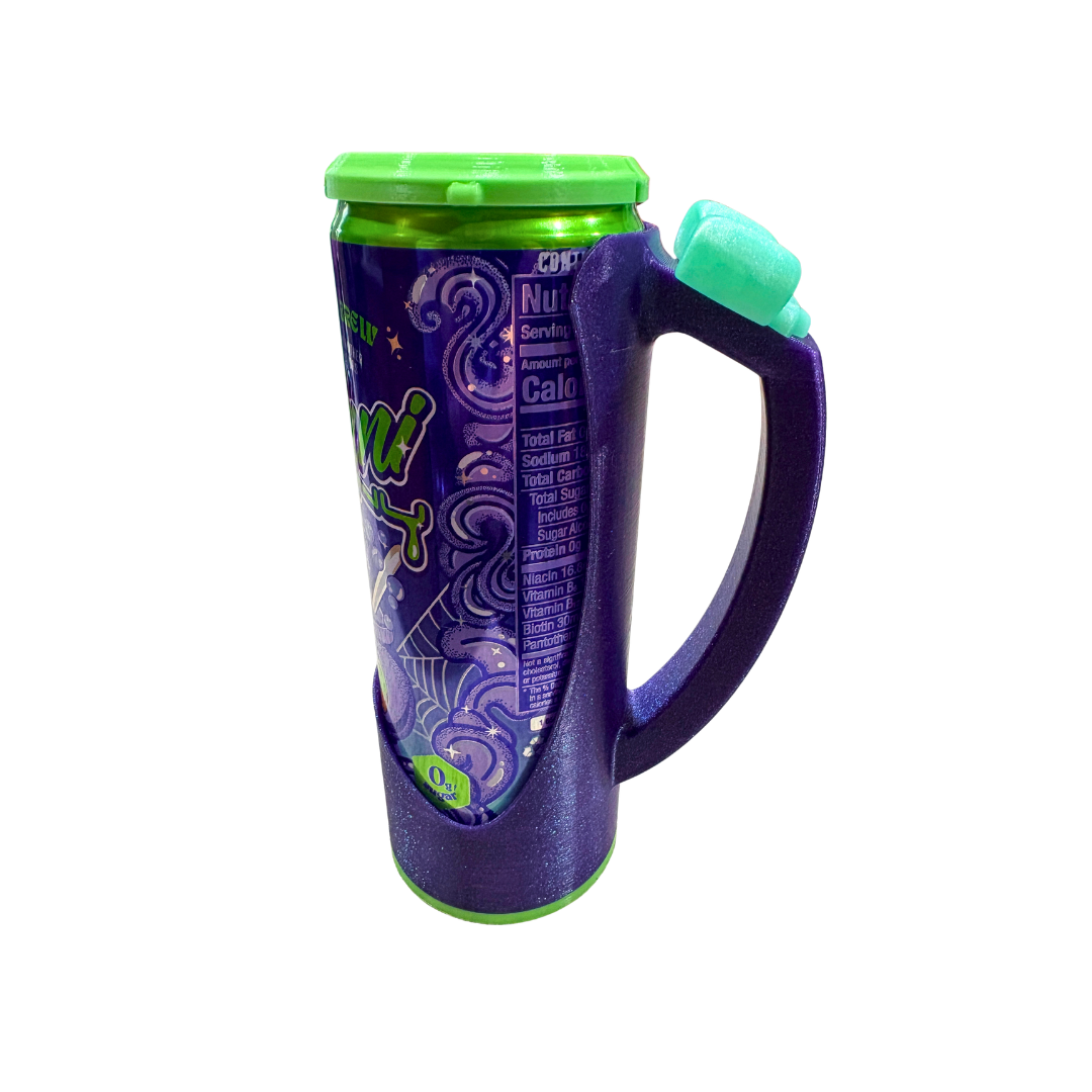 Slim Can Clutch B.A.B.E. (Big Accent Bow Edition) 12oz Slim Can Holder with can lid cover and optional matching Tab Opener Alani Flavors
