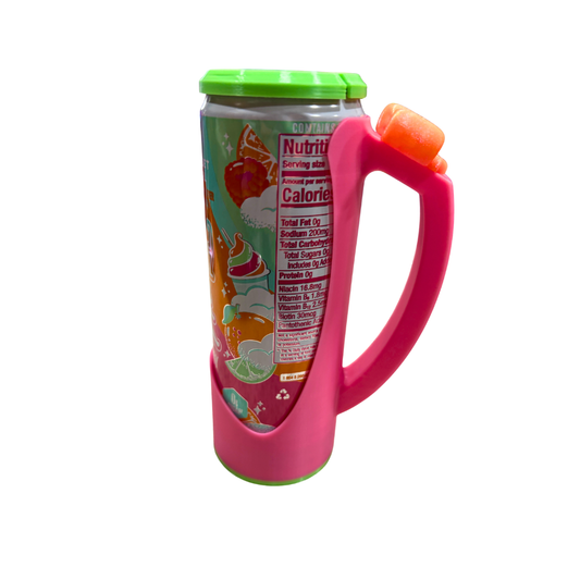 Slim Can Clutch B.A.B.E. (Big Accent Bow Edition) 12oz Slim Can Holder with can lid cover and optional matching Tab Opener Alani Flavors