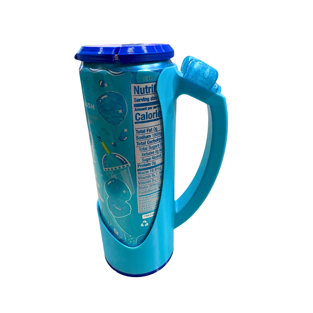 Slim Can Clutch B.A.B.E. (Big Accent Bow Edition) 12oz Slim Can Holder with can lid cover and optional matching Tab Opener Alani Flavors