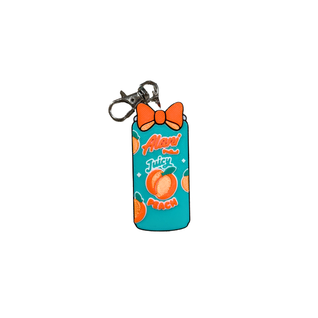 Slim Can Clutch B.A.B.E. (Big Accent Bow Edition) 12oz Slim Can Holder with can lid cover and optional matching Tab Opener Alani Flavors
