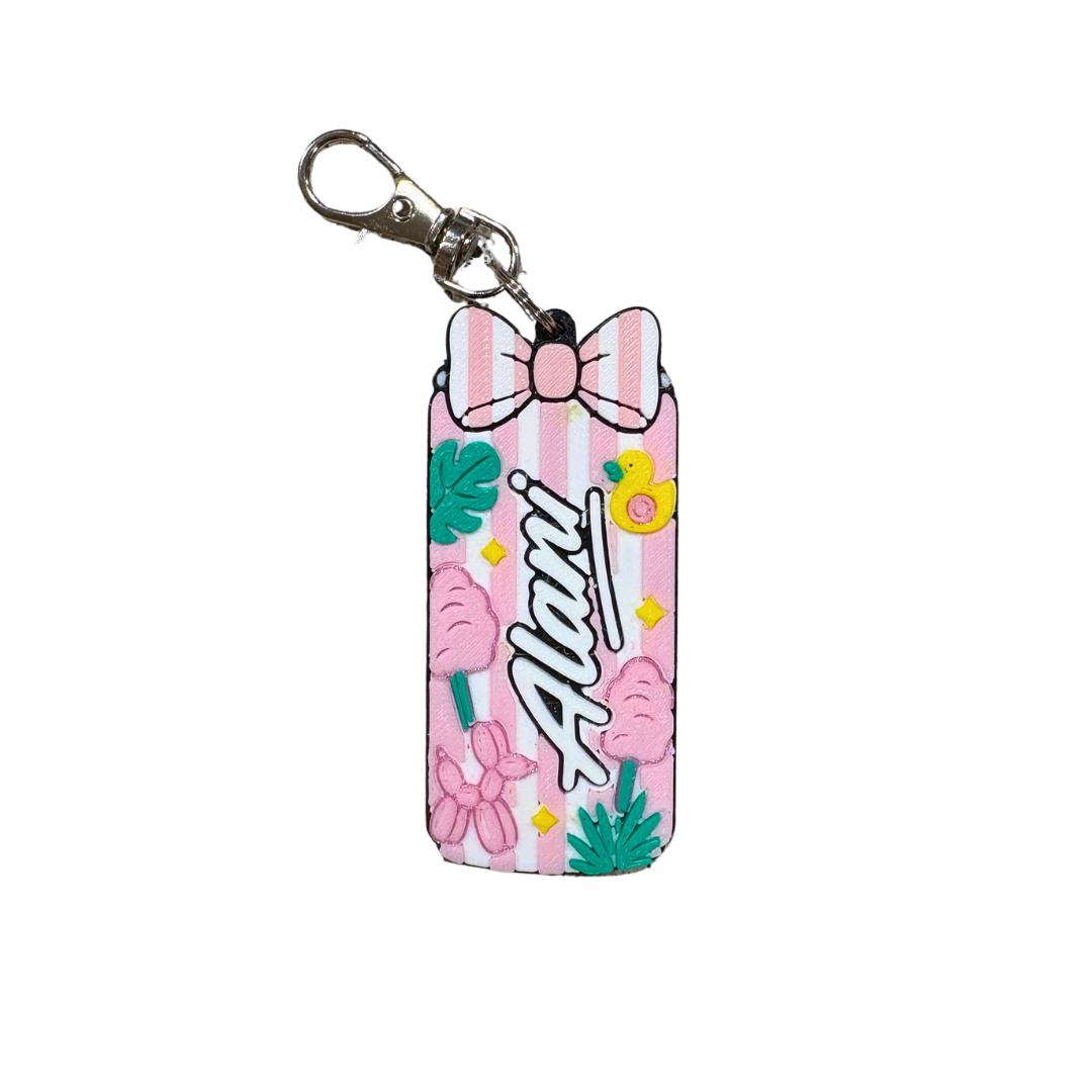 Slim Can Clutch B.A.B.E. (Big Accent Bow Edition) 12oz Slim Can Holder with can lid cover and optional matching Tab Opener Alani Flavors