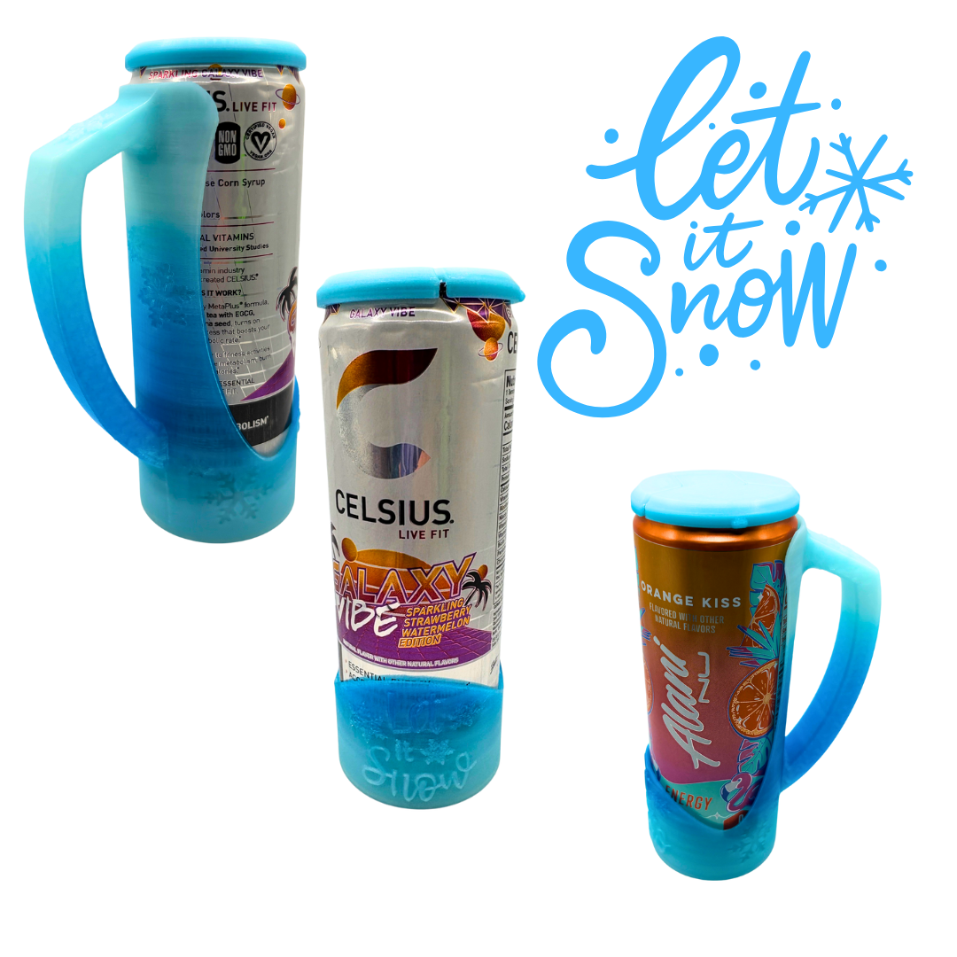 Holiday Slim Can Clutch Can Holder with Lid