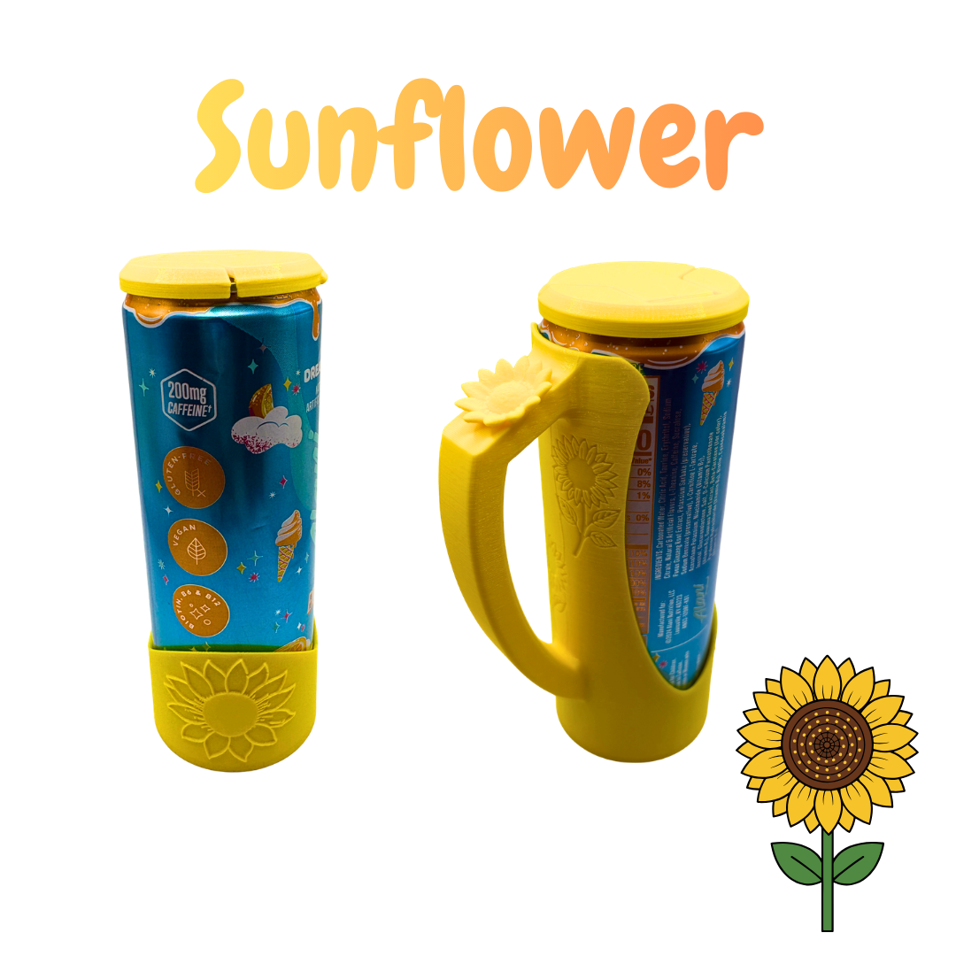 12oz Slim Can Clutch Spring Flower Collection