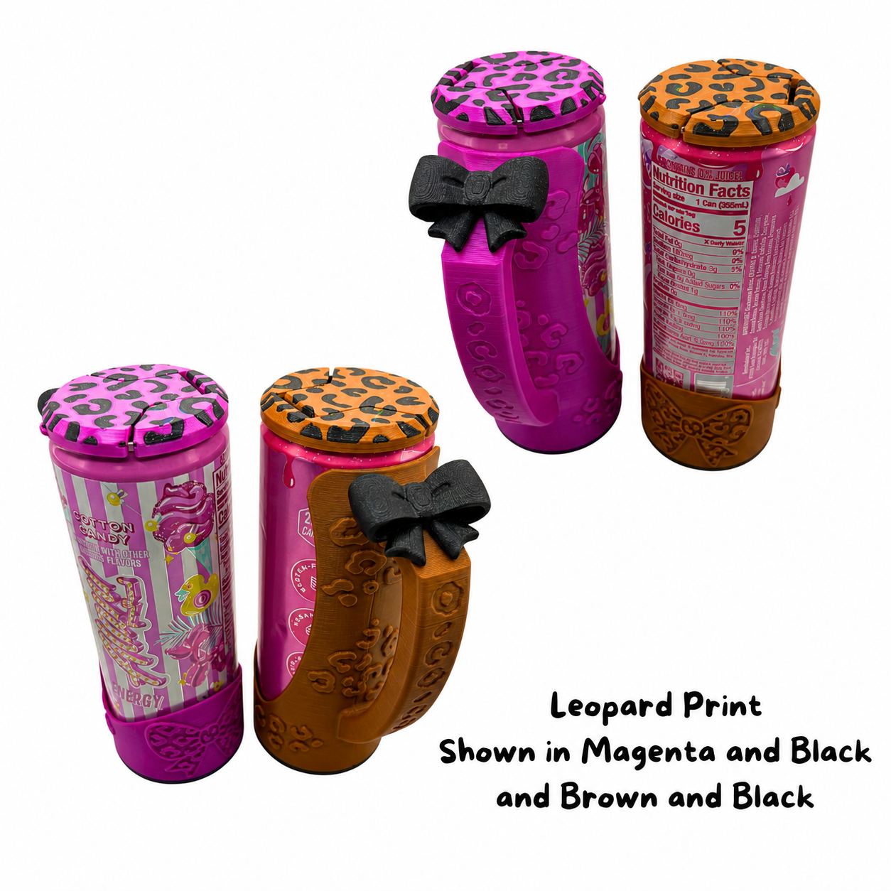 12oz Slim Can Clutch Wild Edition. Animal Print Patterns. Alani, Red Bull