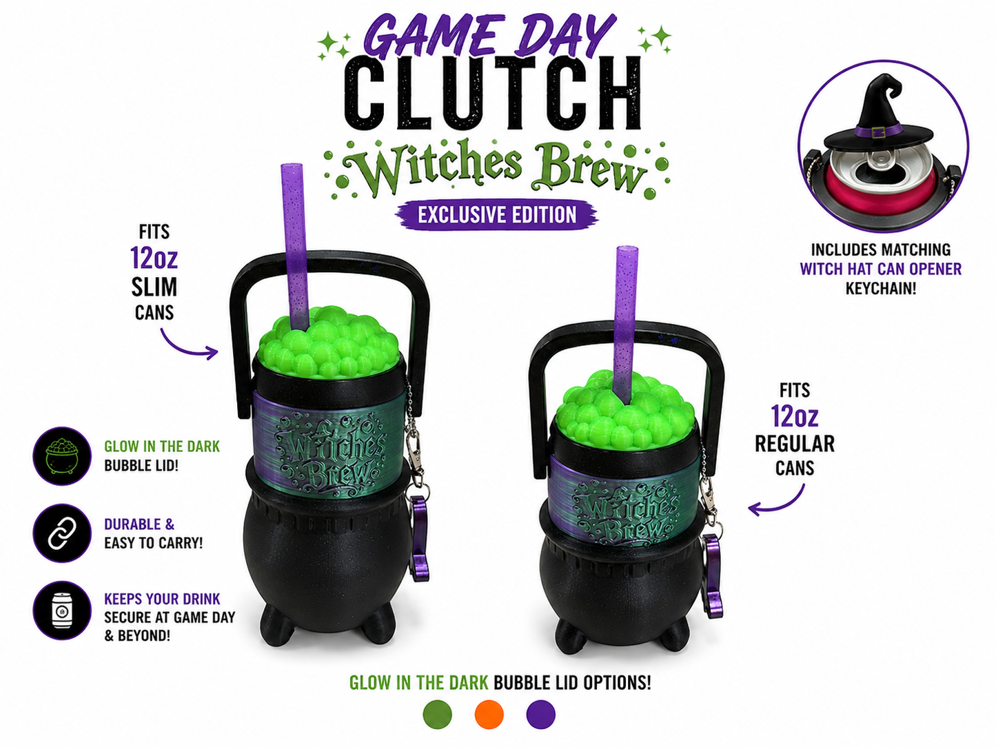 Game Day Clutch – Witches Brew Exclusive Edition 12oz Slim Can and 12oz Regular Can