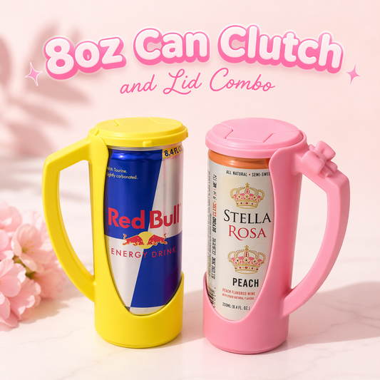 8oz Can Clutch and Lid Combo