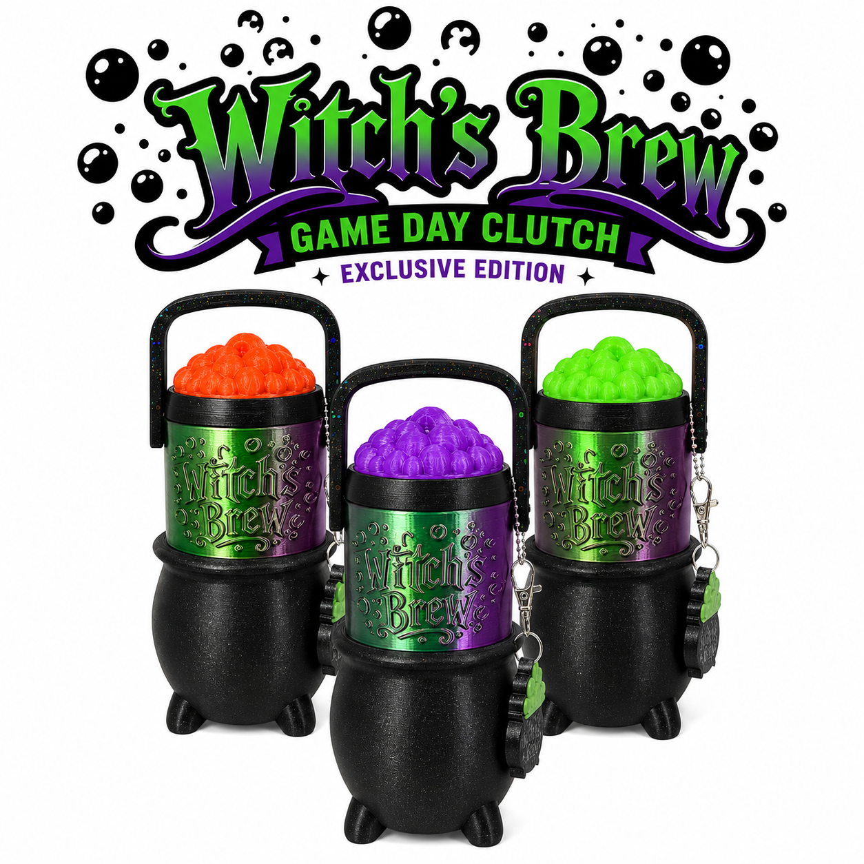 Game Day Clutch – Witch's Brew Exclusive Edition 12oz Slim Can, 12oz Regular Can and 16oz Tall Can
