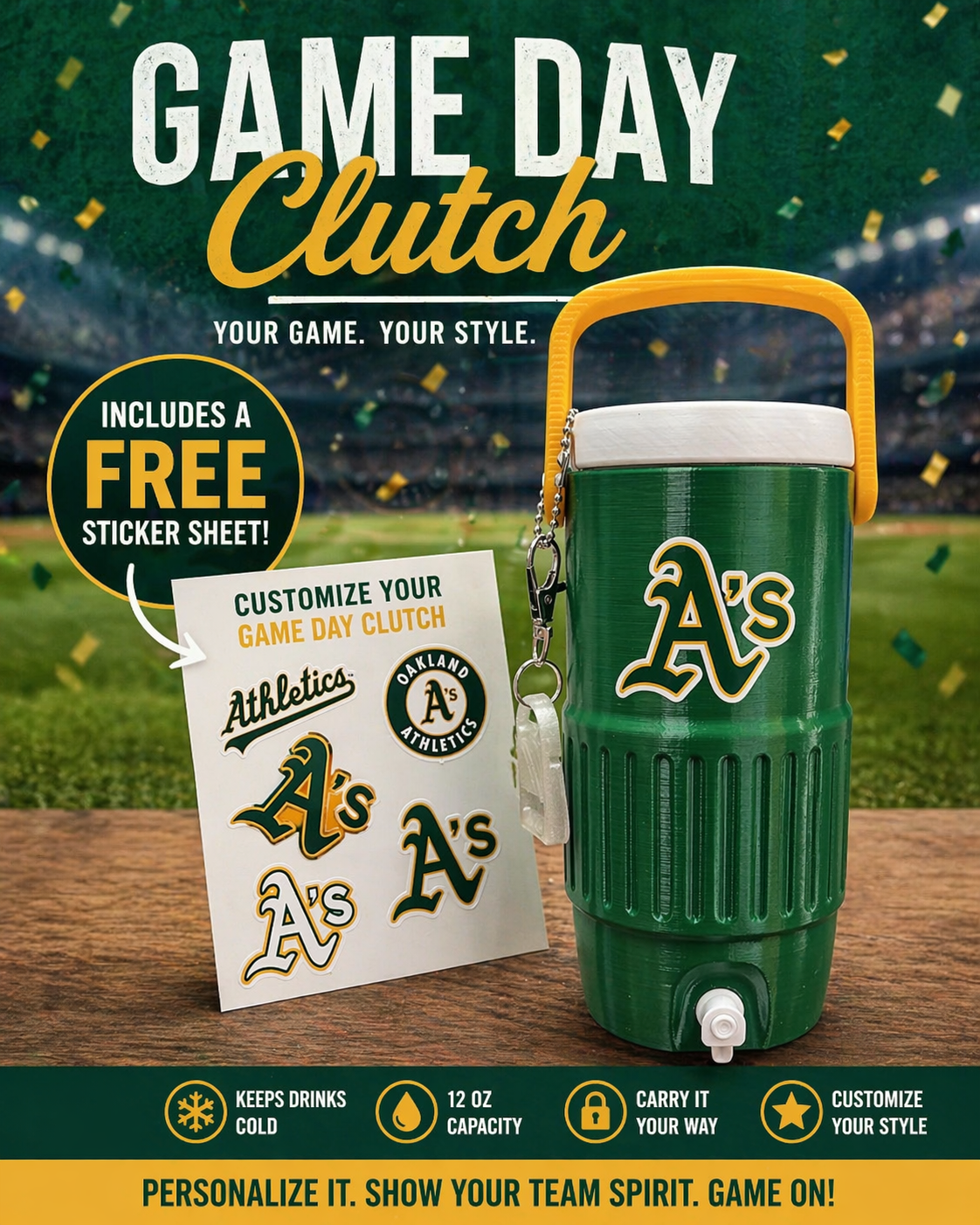 Game Day Clutch™ – 12oz Slim Can Edition
