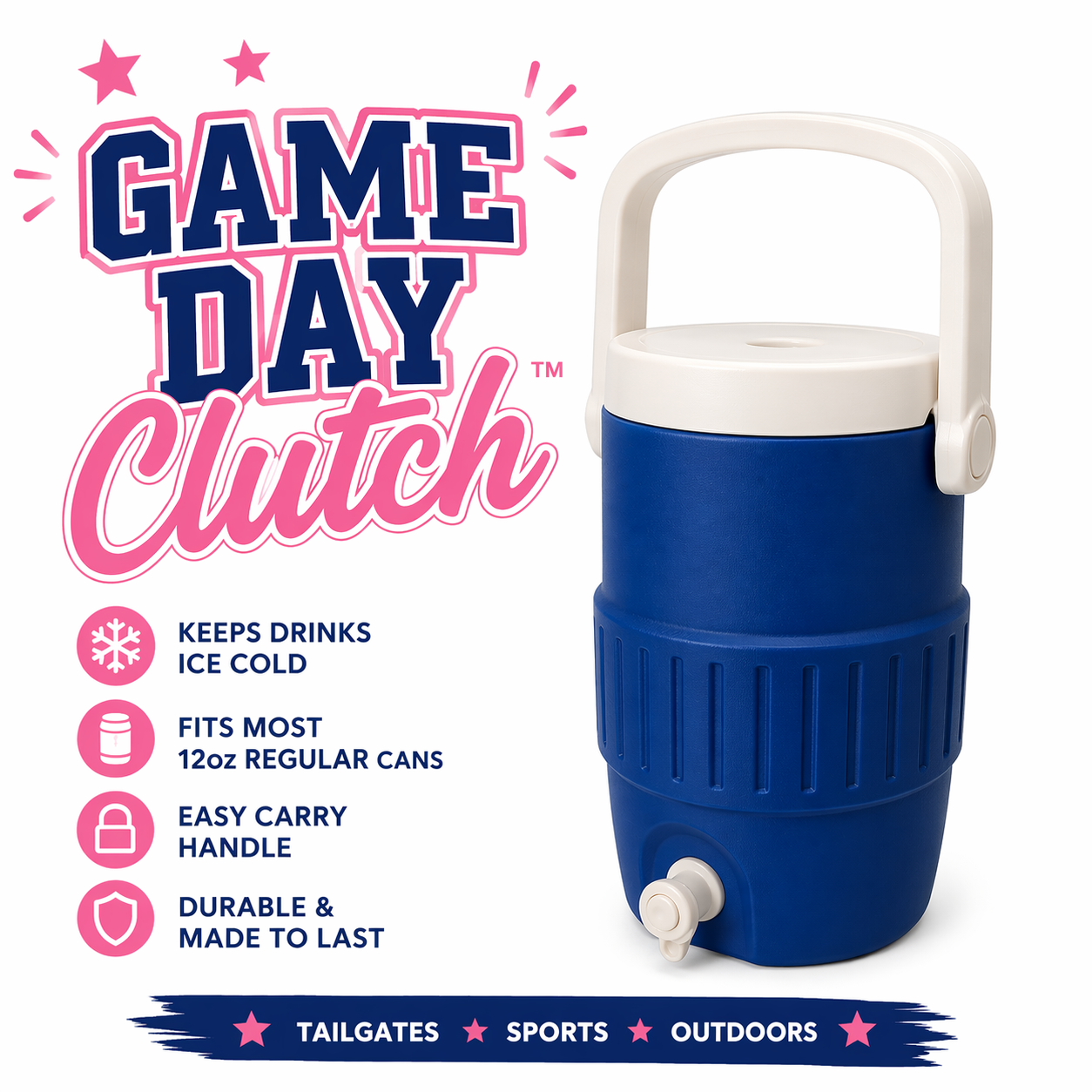 Game Day Clutch - 12oz Regular Can Sports Cooler Can Holder