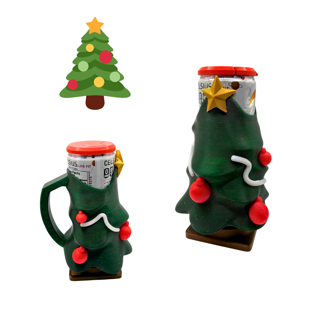 Holiday Slim Can Clutch Can Holder with Lid