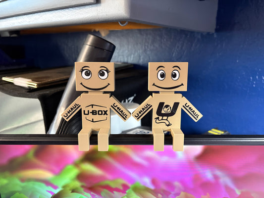 U-Haul Box Man and Box Girl Monitor Buddies