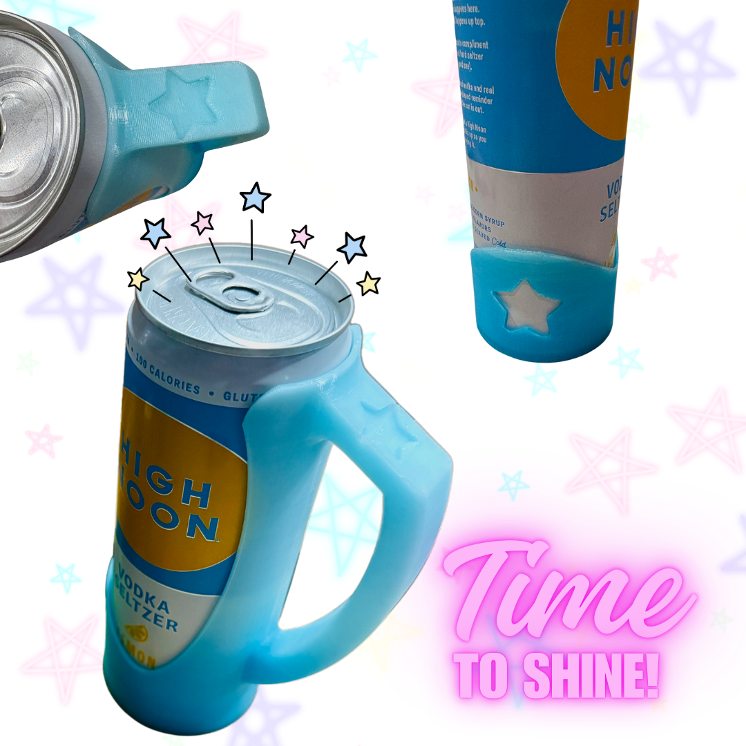 Viral 12oz Slim Can Customizable Can Holder. Perfect for Red Bull, Alani, Celsius, White Claw, Truly etc..