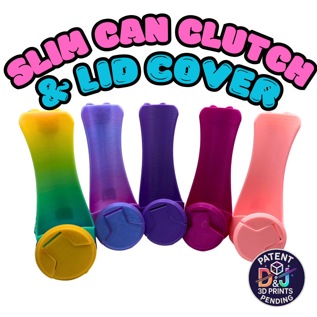 Slim can Holder and Lid Combo