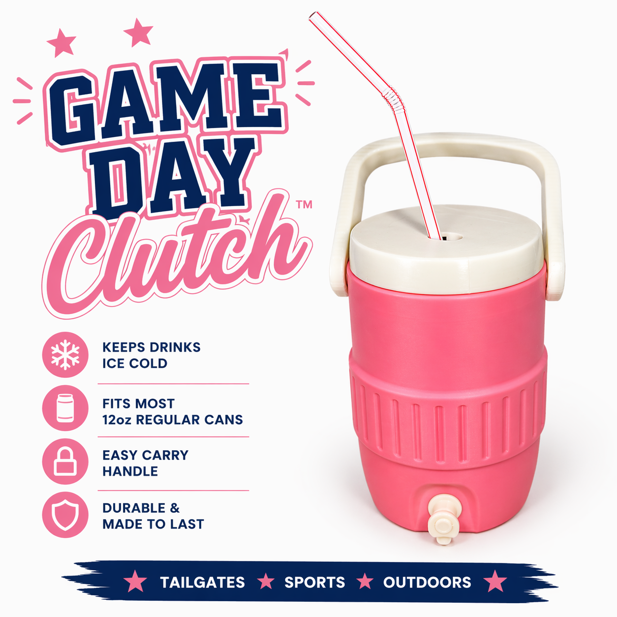 Game Day Clutch - 12oz Regular Can Sports Cooler Can Holder