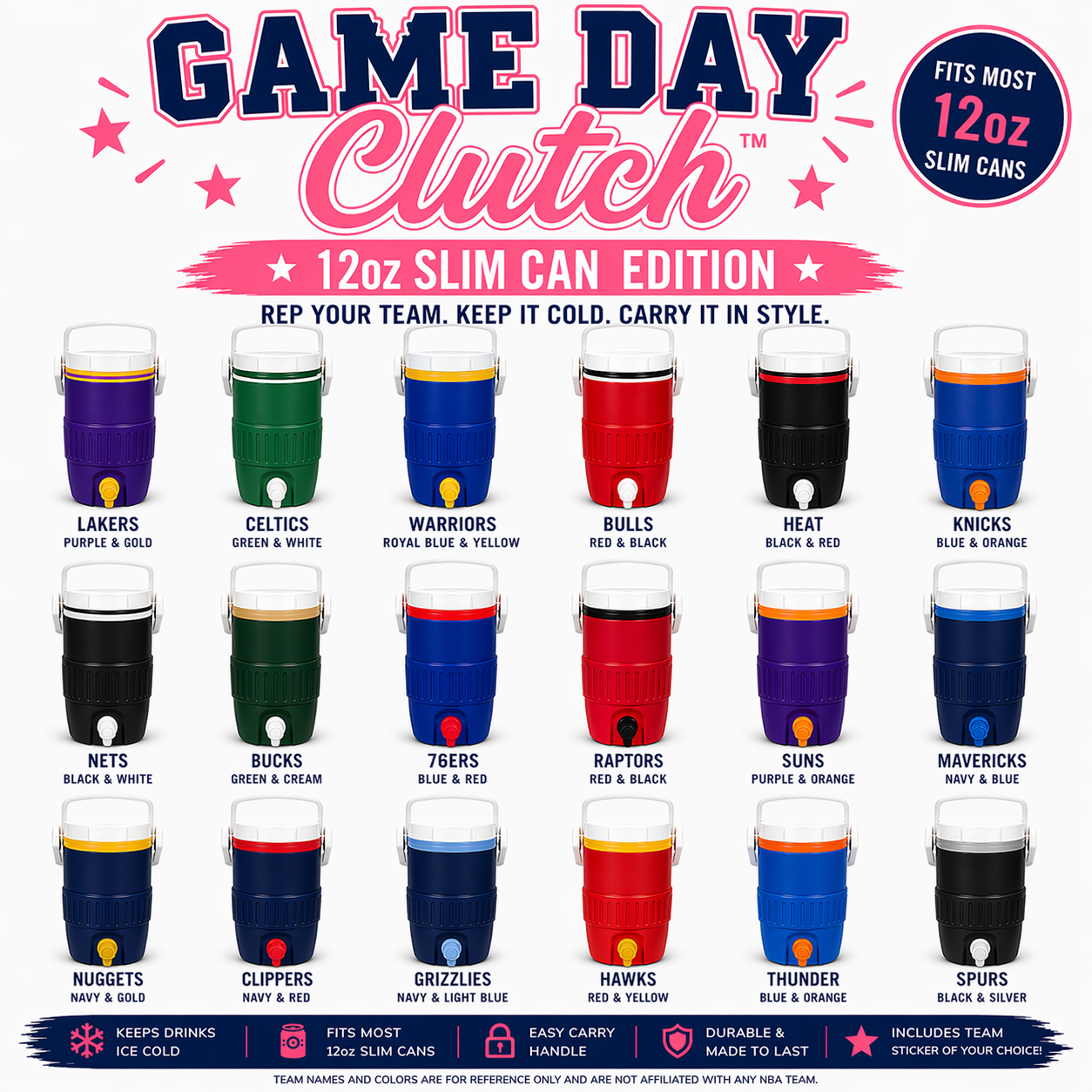 Game Day Clutch™ – 12oz Slim Can Edition