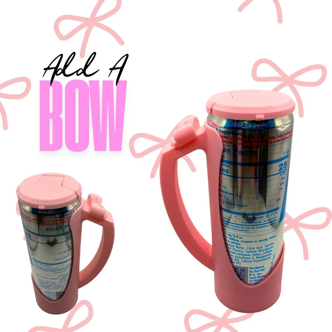 16oz Red Bull Can Clutch Holder with matching Lid Cover
