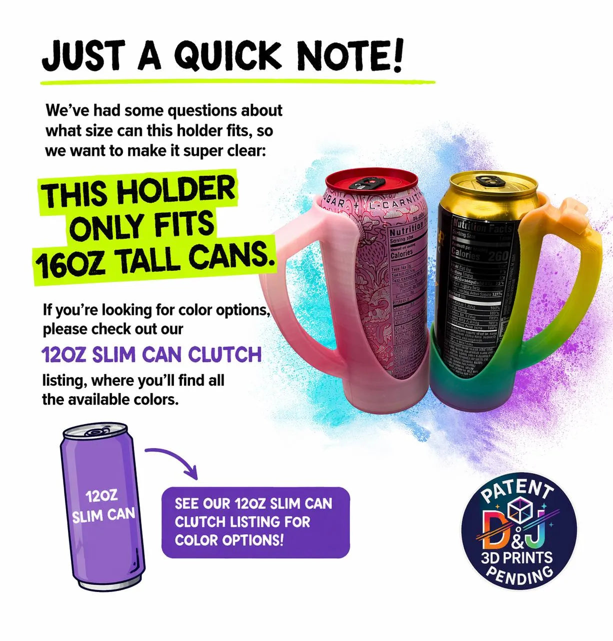 ✨ 16oz Tall Can Clutch + Lid Cover Option ✨